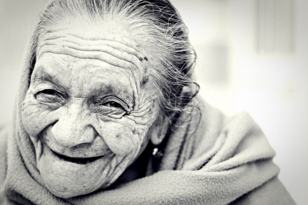 woman, old, senior