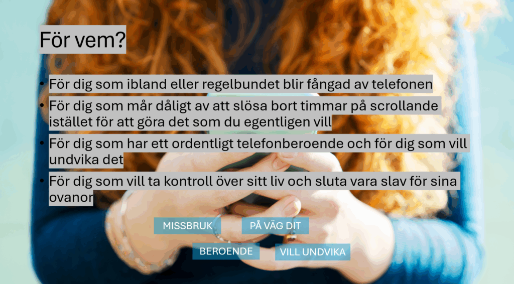 bli av med ditt telefonberoende